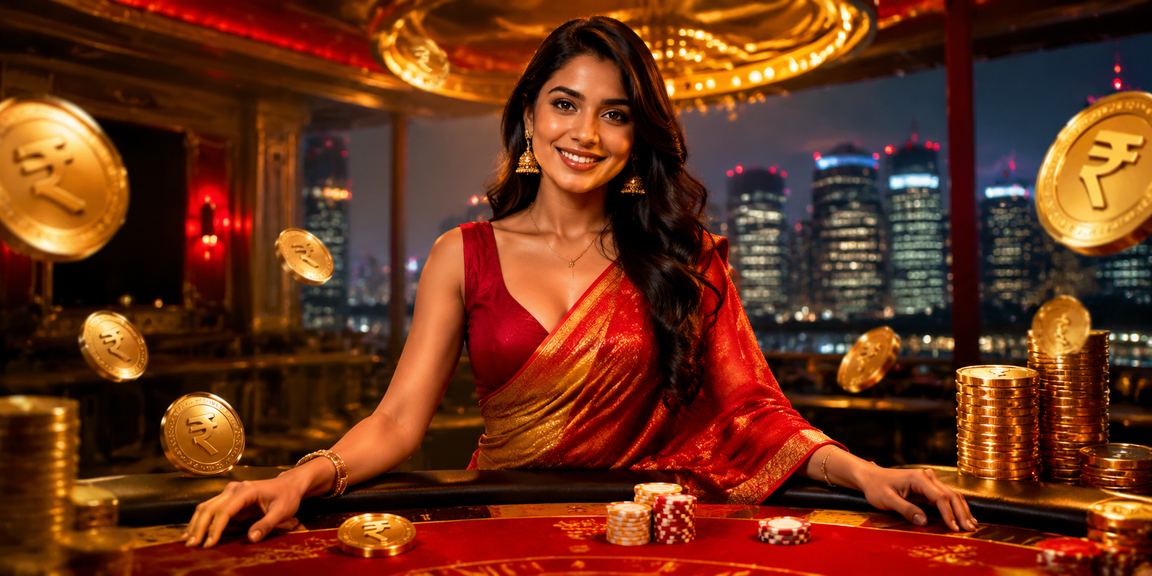 Indian casino app displaying rupee currency on mobile screen