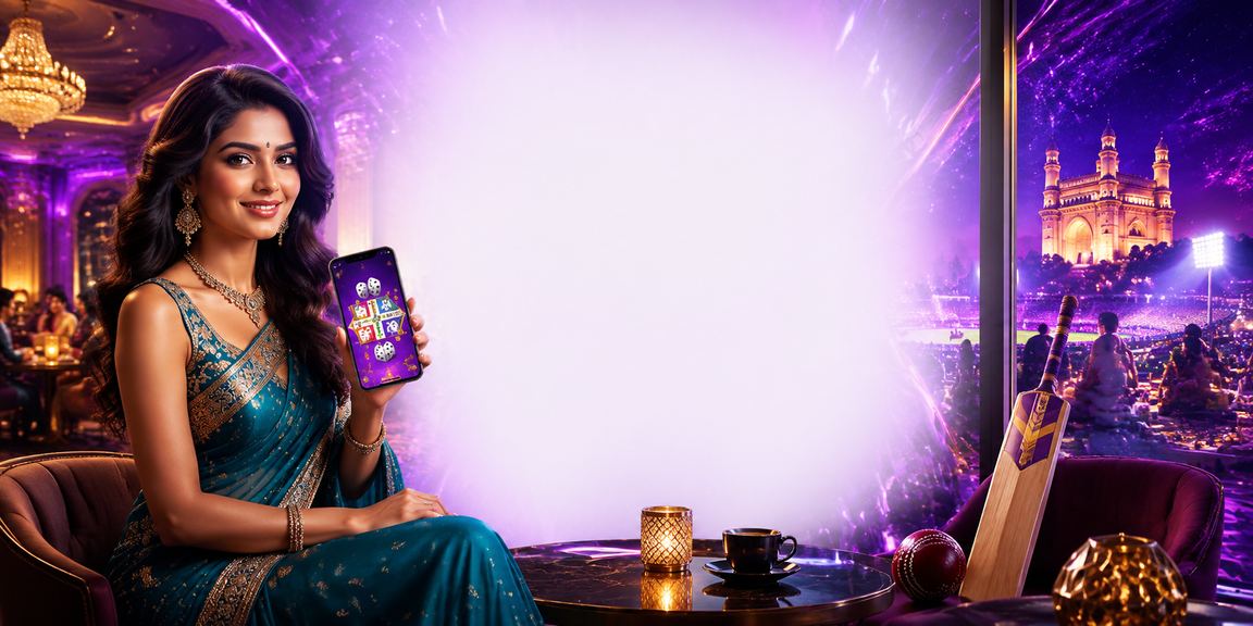 Indian woman placing a cricket bet on mobile